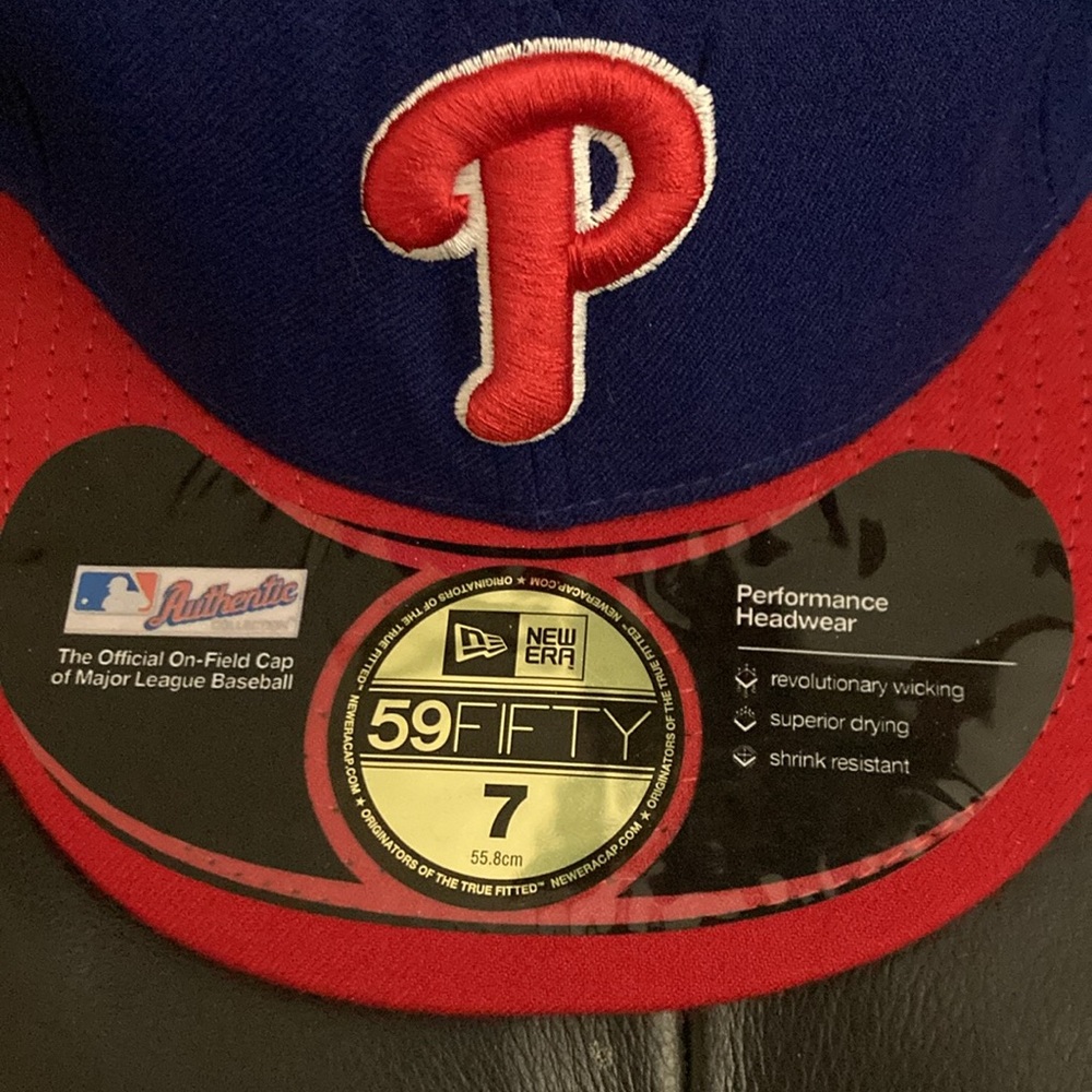 New Era Philadelphia Phillies Blue and Red Cap - Picture 2 of 4